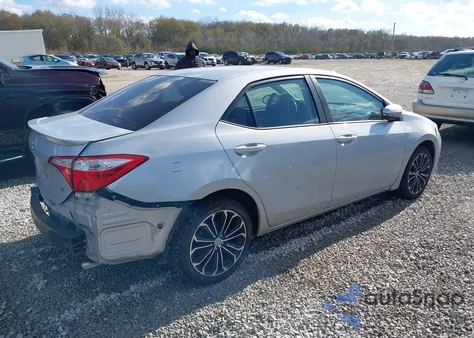 2015 Toyota Corolla S Plus из США, поврежденный, VIN 2T1BURHE6FC474907